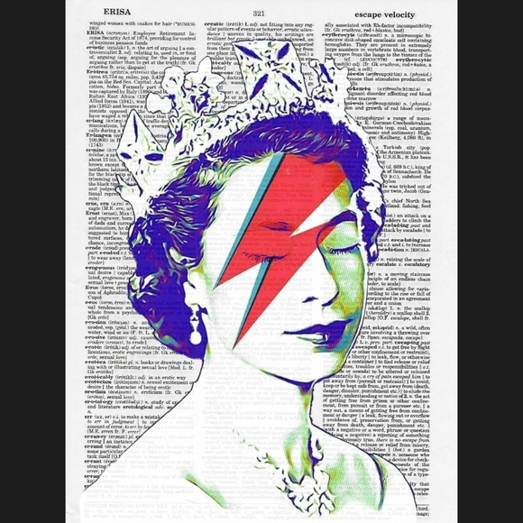 Queen Elizabeth Vintage Dictionary Art Print Decor - Picture 4 of 4